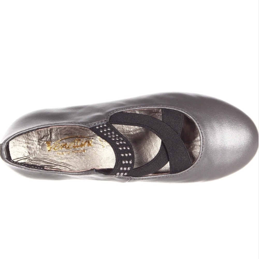 Venettini 55-Bridget Pewter Leather Size 27 EU 10 M US Toddler - Picture 2 of 2